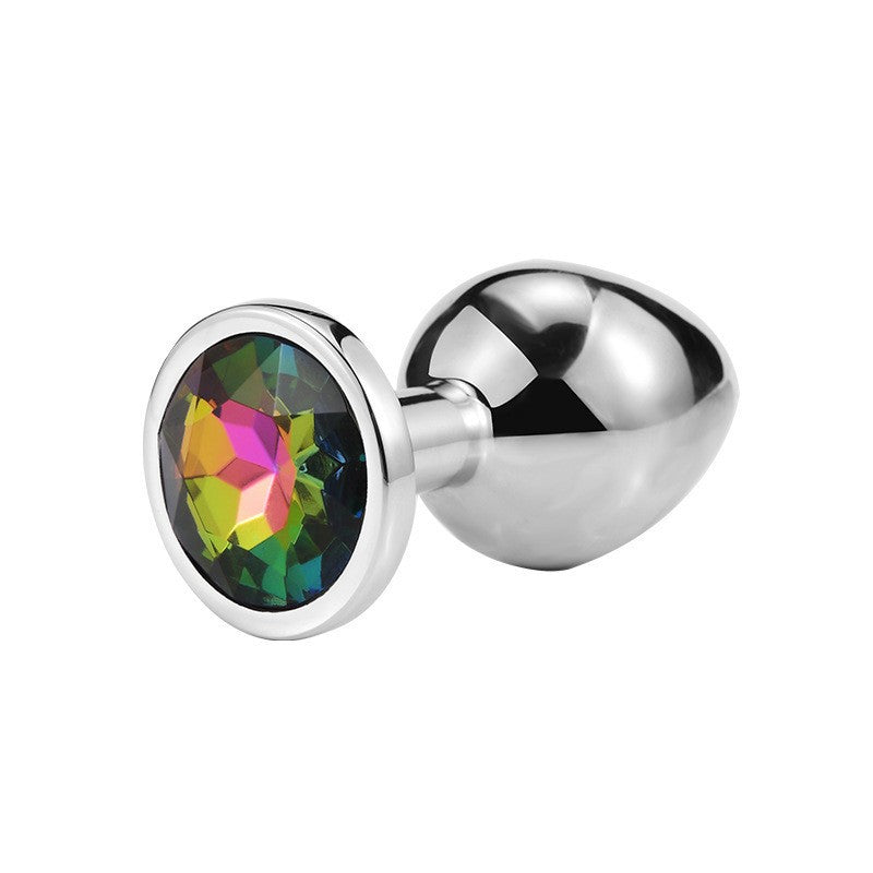 Metal circular anal plug