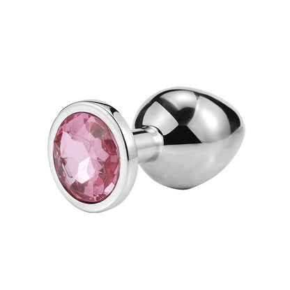 Metal circular anal plug