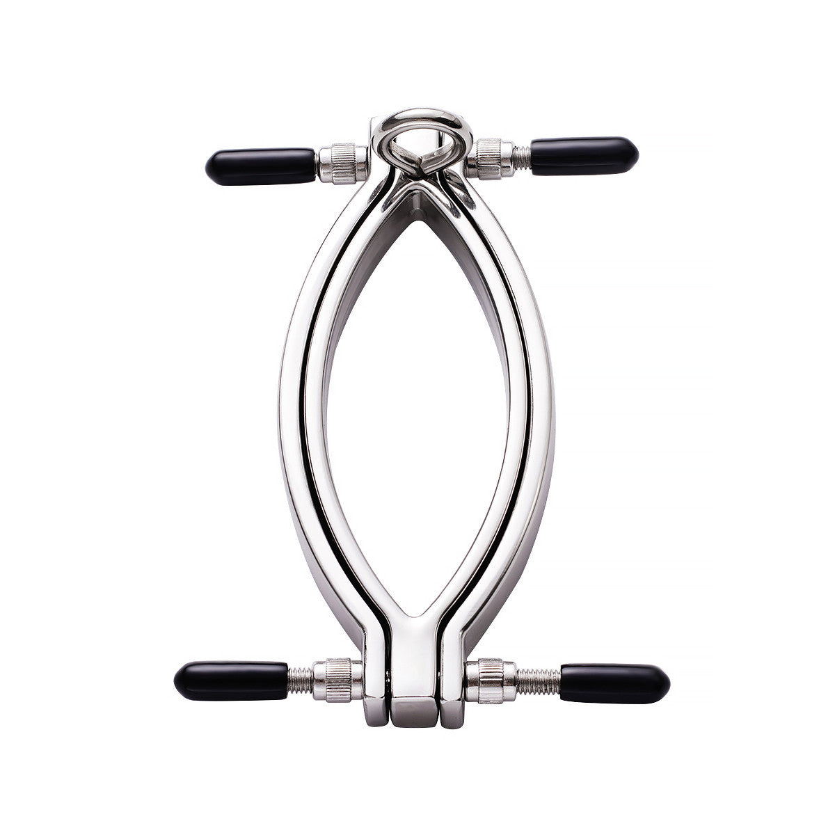 Metal clamps for labia