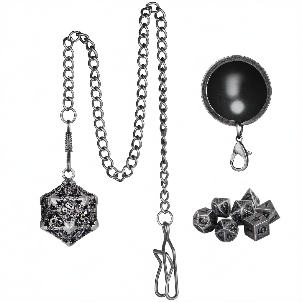 Metal Dice Necklace
