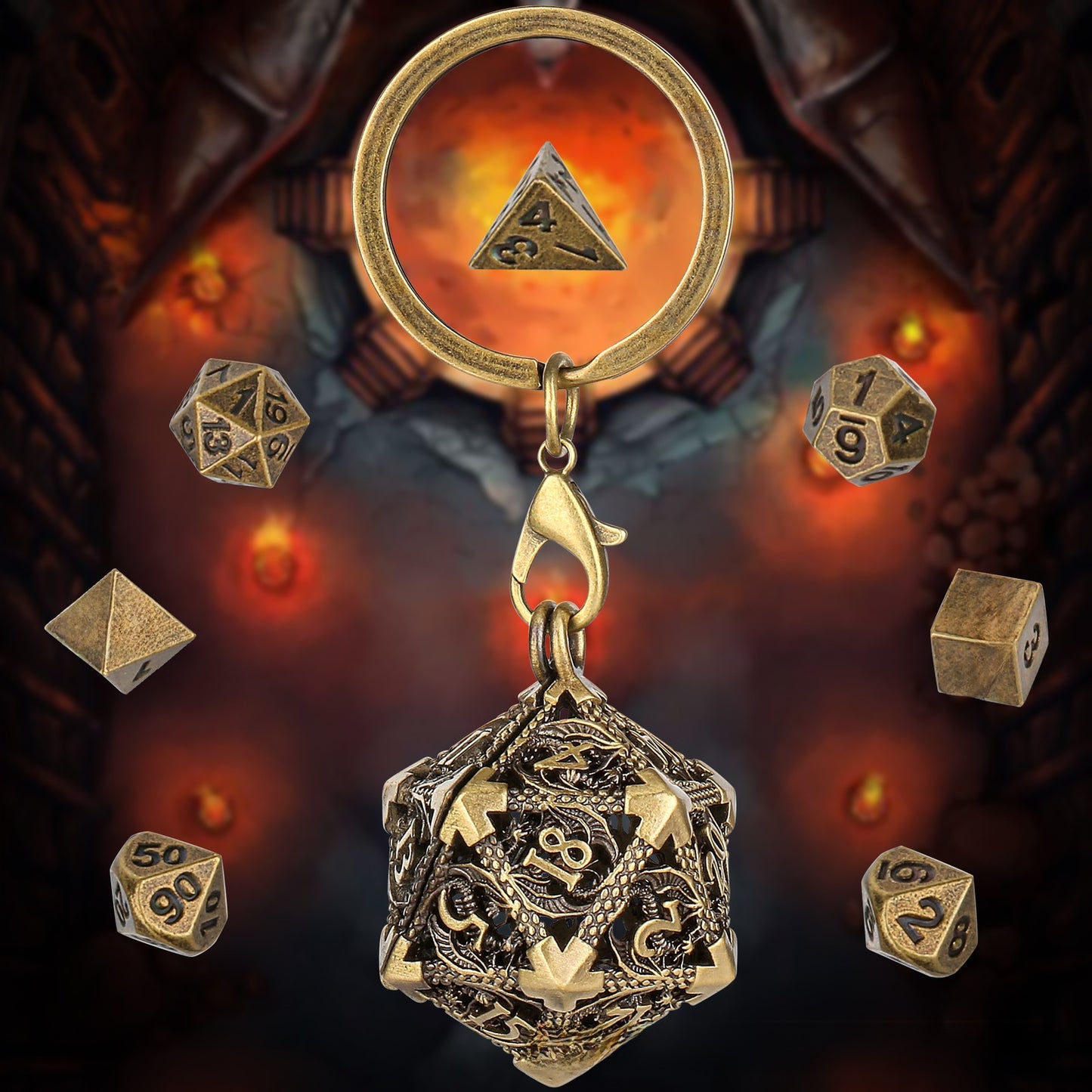 Metal Dice Necklace