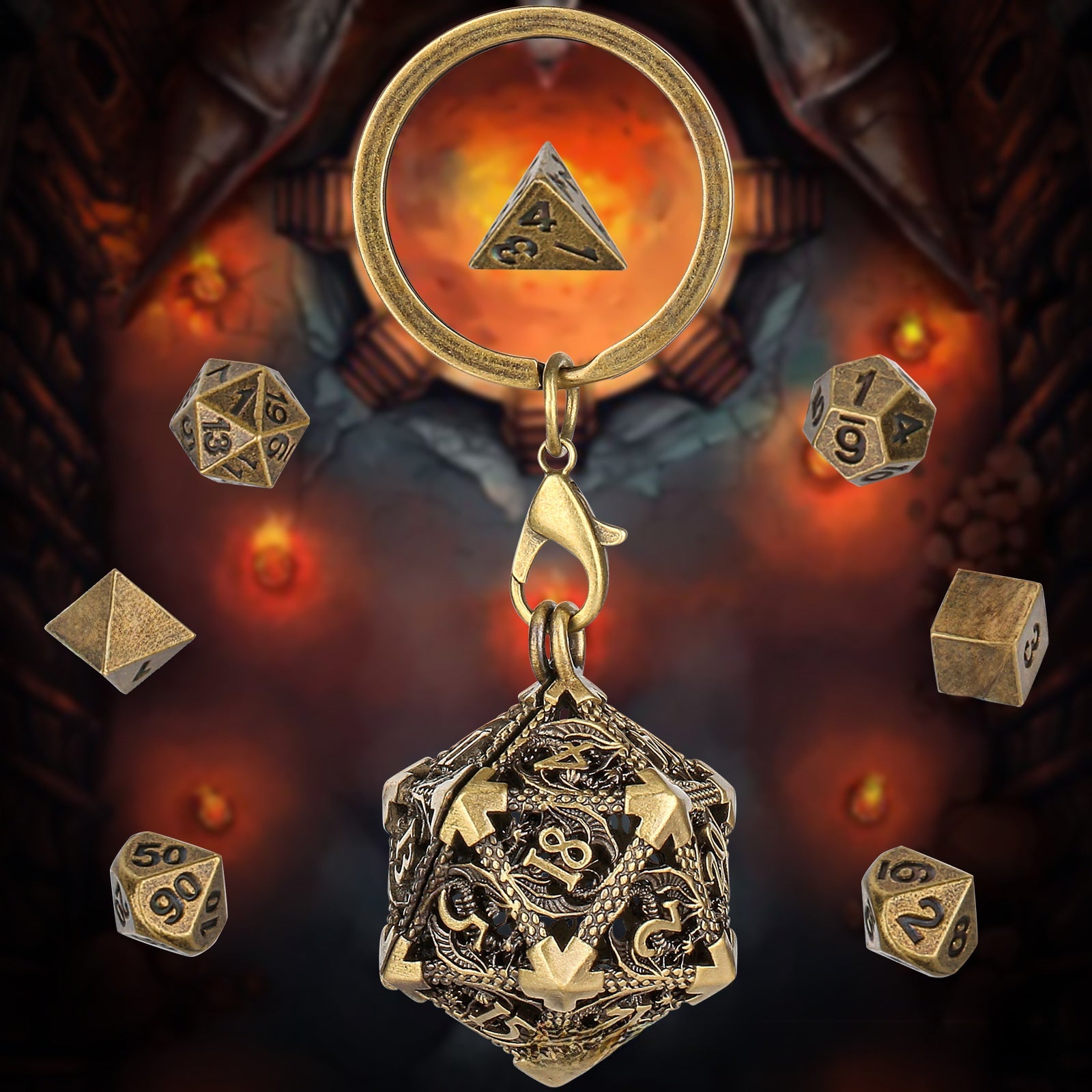Metal Dice Necklace