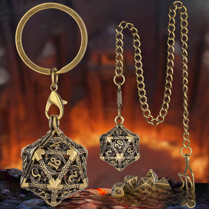 Metal Dice Necklace