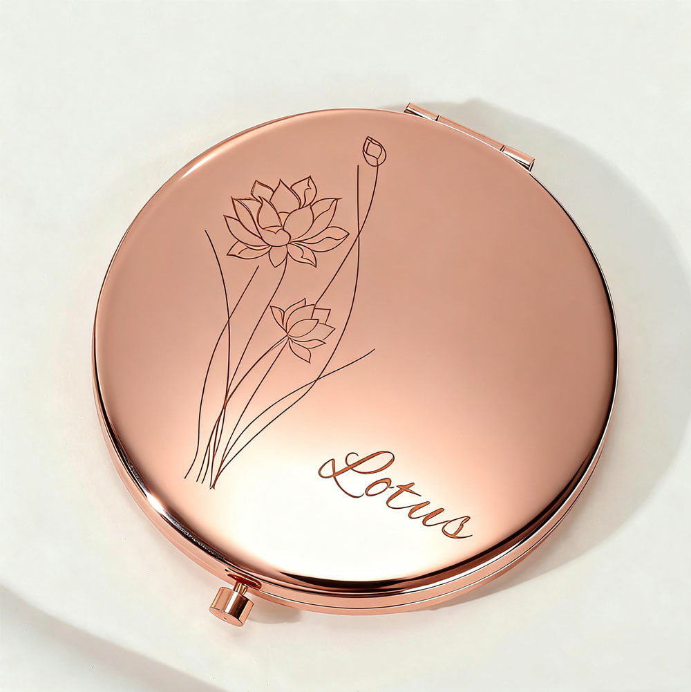 Metal Double-Sided Mirror Round Double-Sided