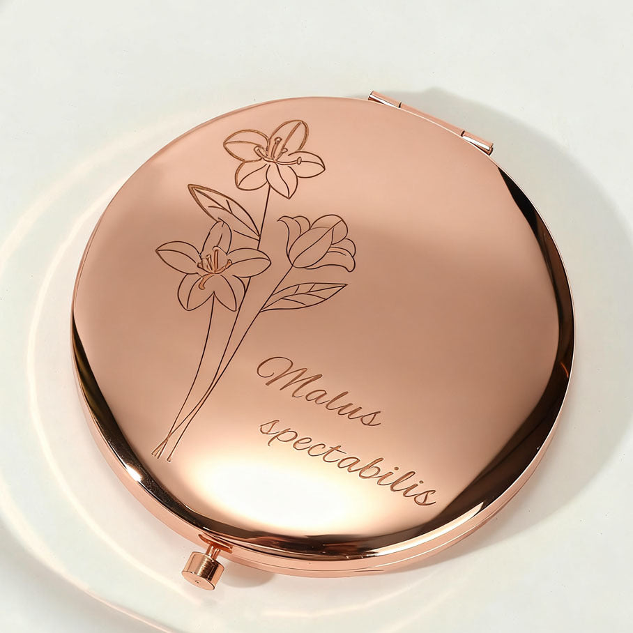 Metal Double-Sided Mirror Round Double-Sided