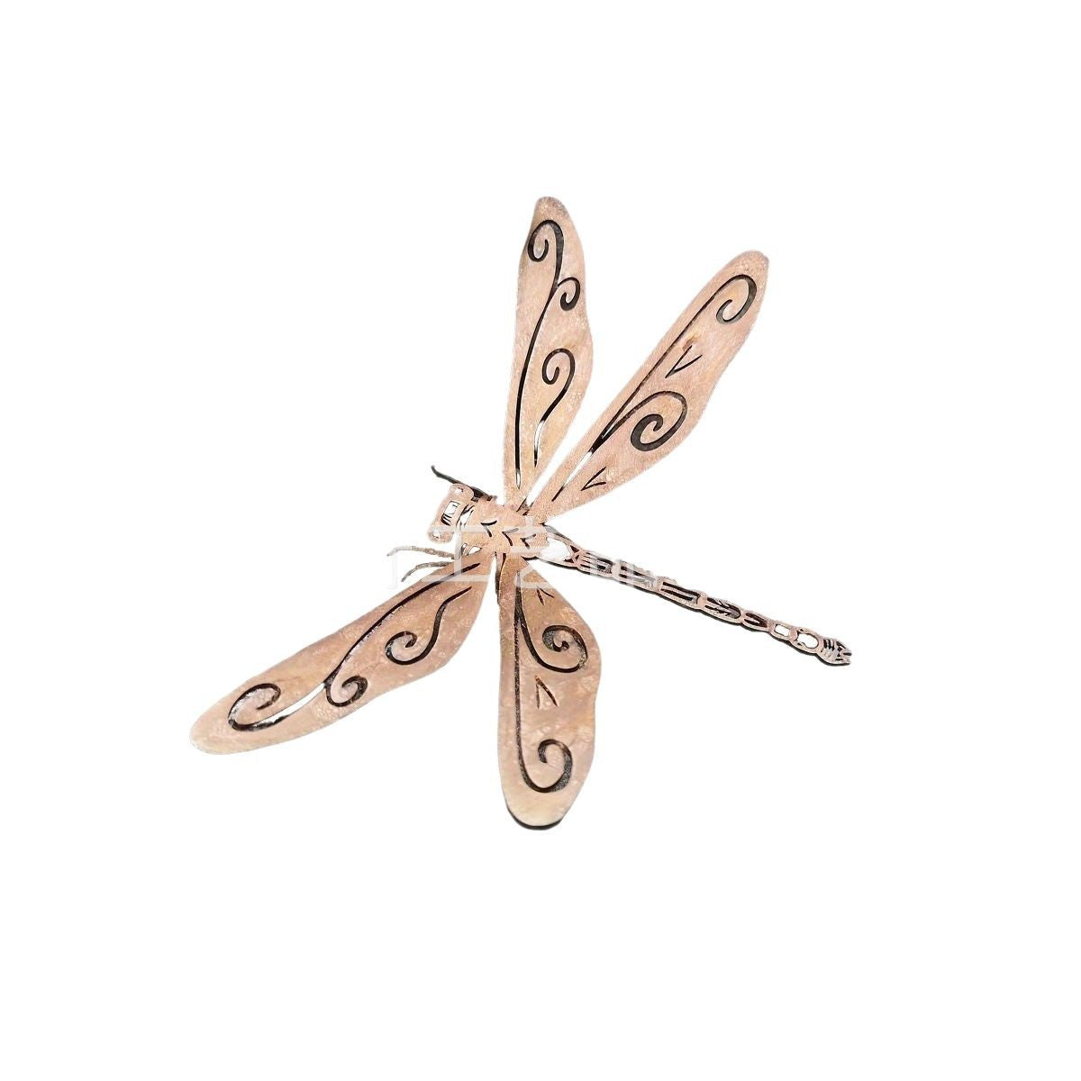 Metal Dragonfly Garden Statue