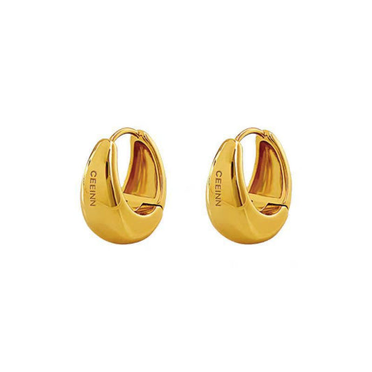 Metal droplet earring clasp