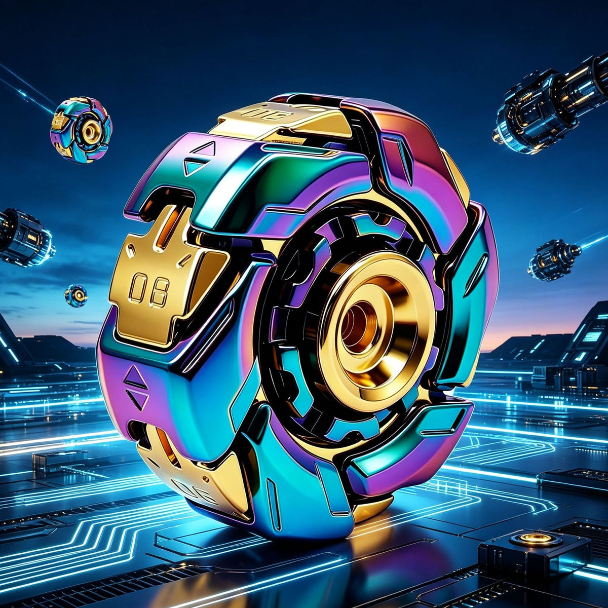 Metal Fidget Spinner Stress Relief Rotating Toy