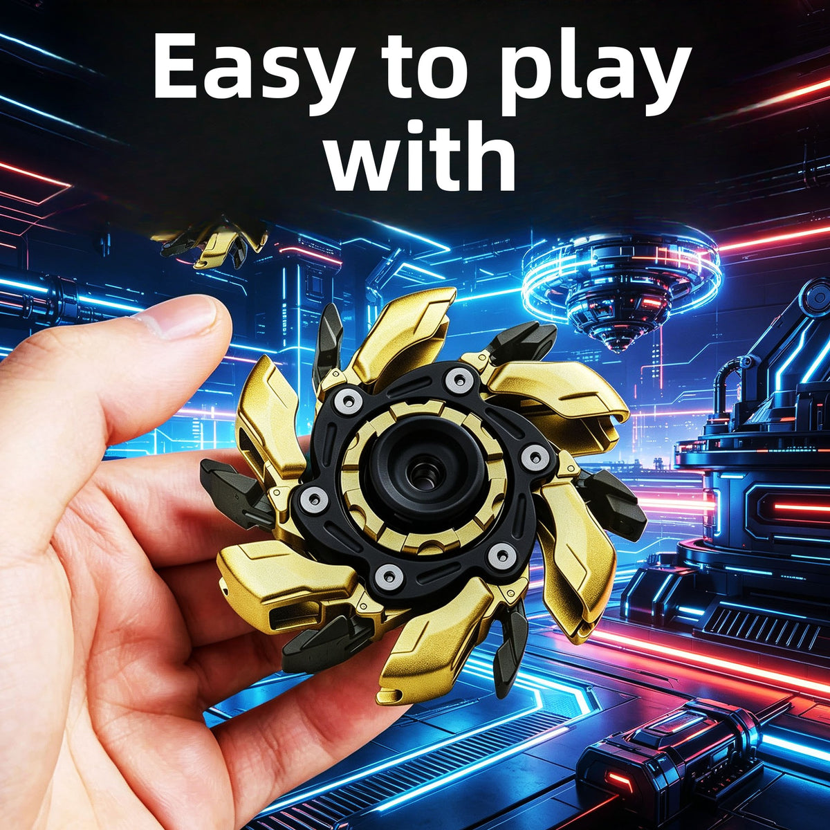 Metal Fidget Spinner Stress Relief Rotating Toy