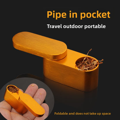 Metal Foldable Dry Tobacco Smoking Pipe