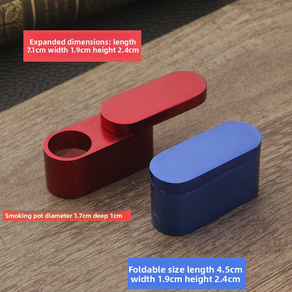 Metal Foldable Dry Tobacco Smoking Pipe