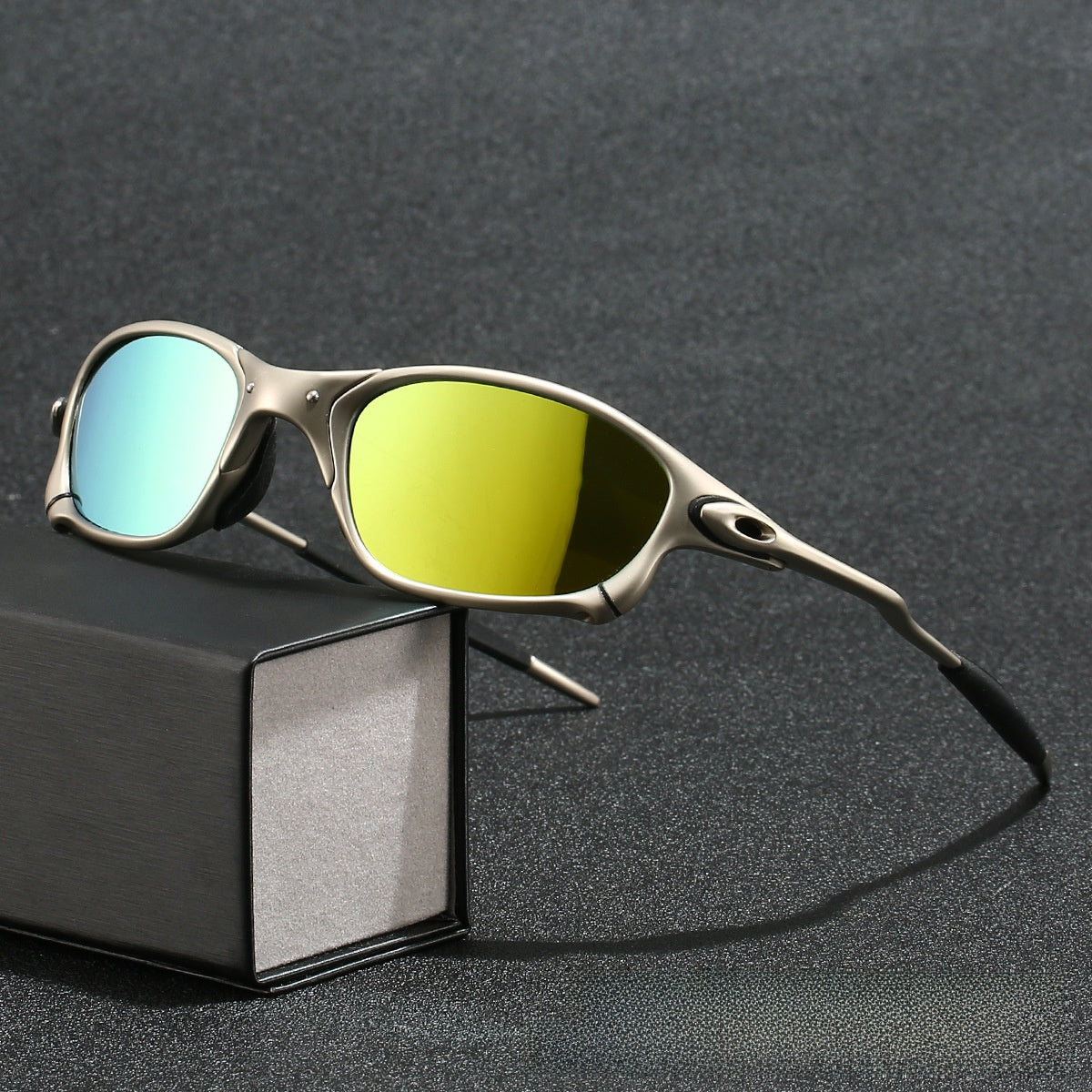 Metal Frame Polarized Sports Sunglasses
