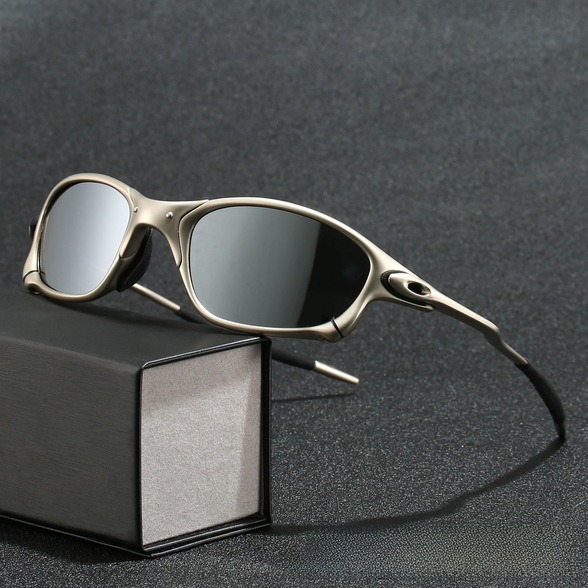 Metal Frame Polarized Sports Sunglasses