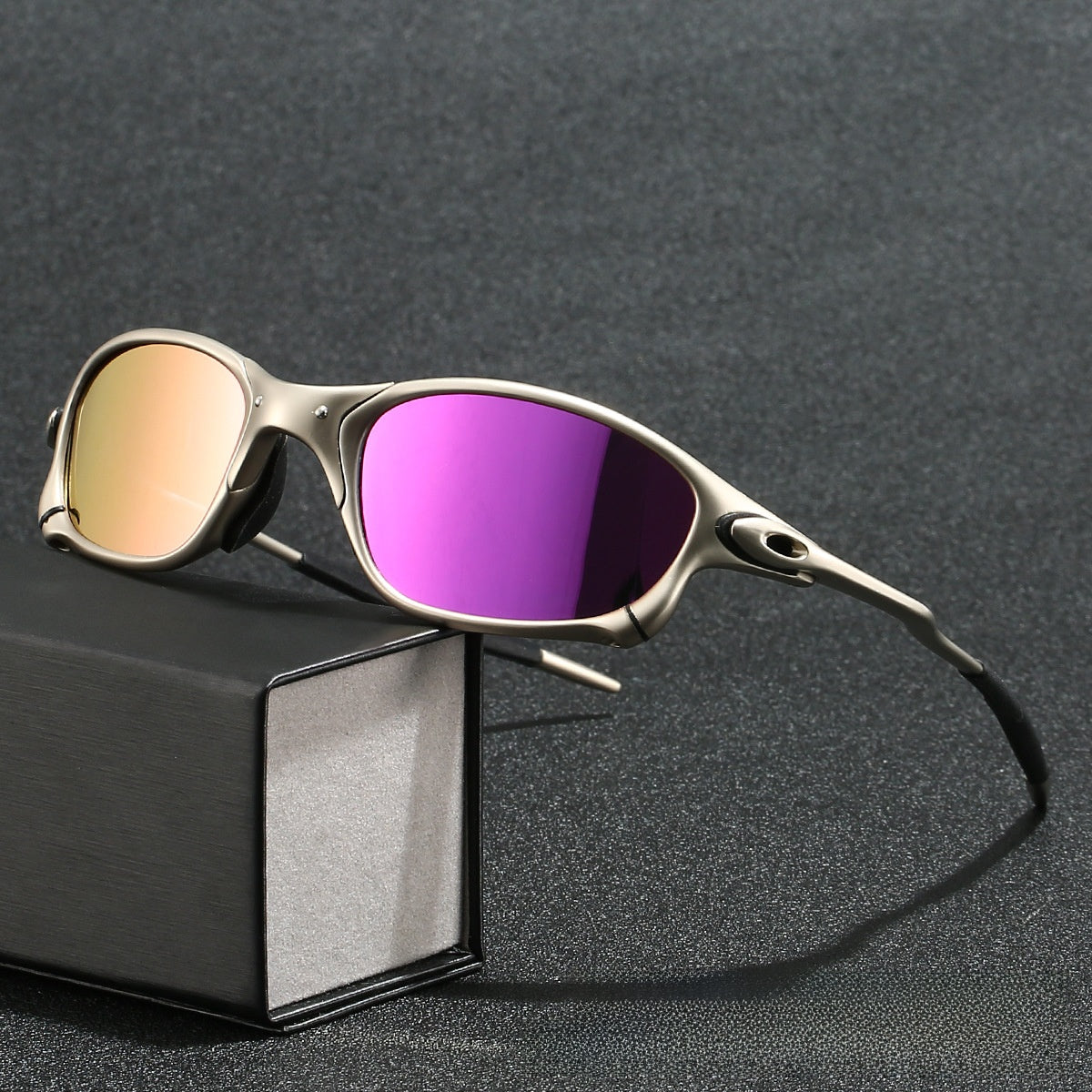 Metal Frame Polarized Sports Sunglasses