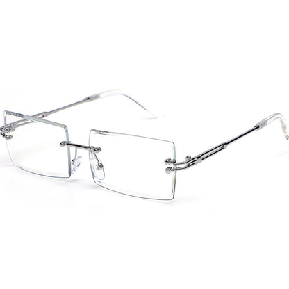 Metal frameless sunglasses