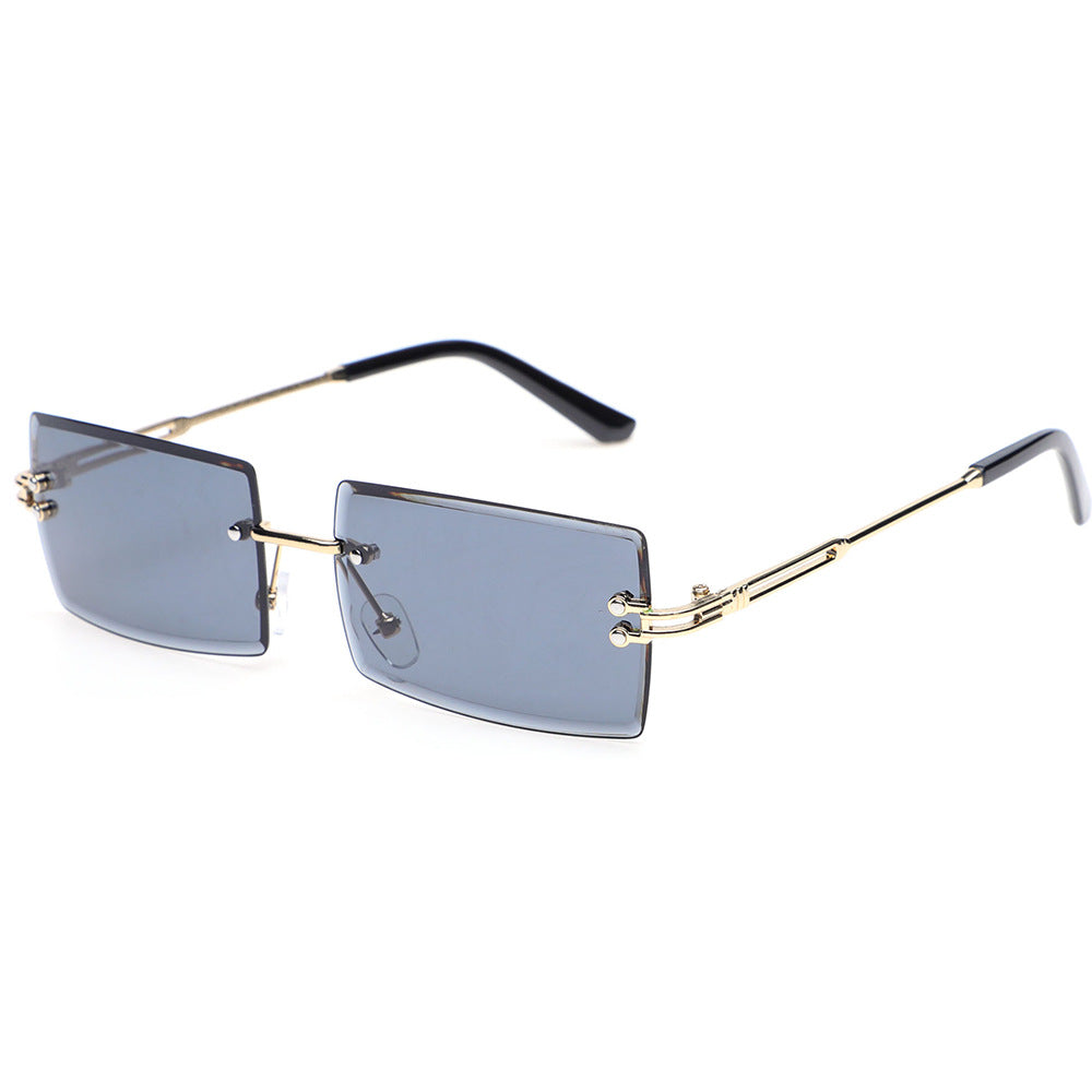 Metal frameless sunglasses