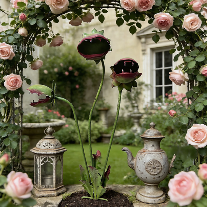 Metal Garden Decorative Flower Stake