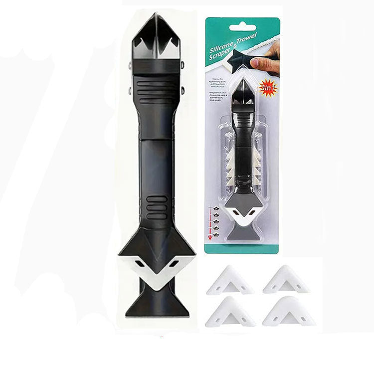 Metal Head 3-in-1 Glue Scraper Caulking Tool Kit