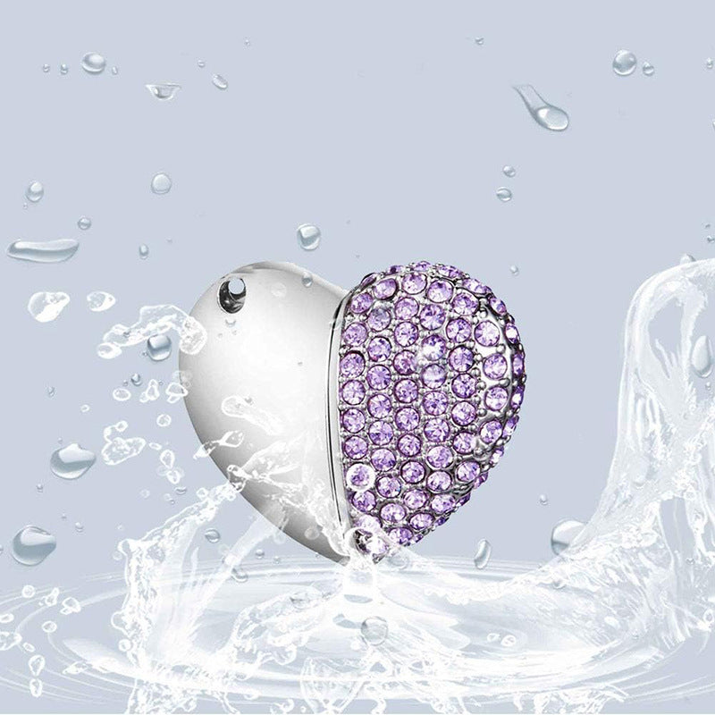 Metal Heart-Shaped USB Flash Drive