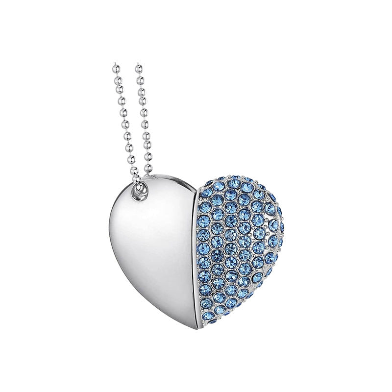 Metal Heart-Shaped USB Flash Drive