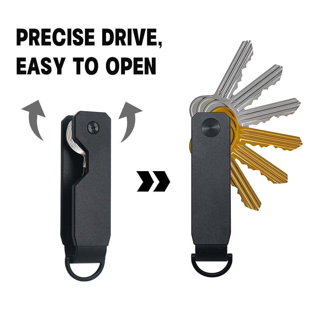Metal key storage buckle