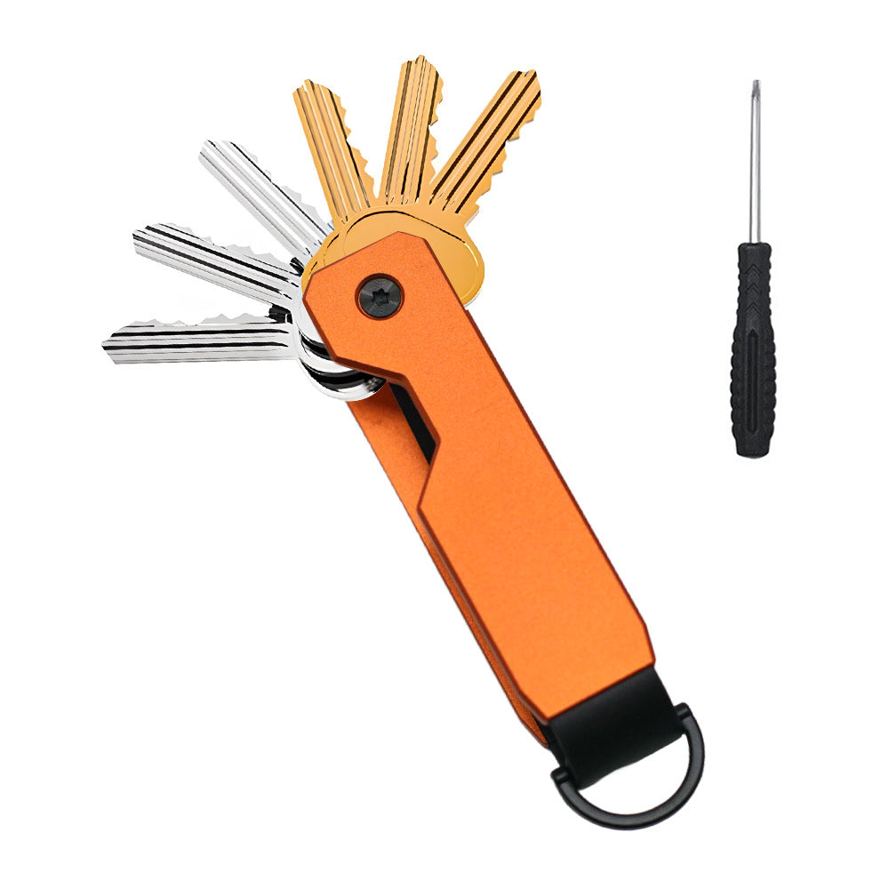 Metal key storage buckle