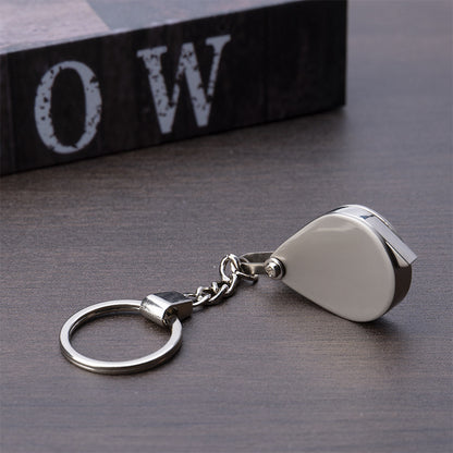 Metal keychain magnifying glass