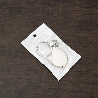 Metal keychain magnifying glass
