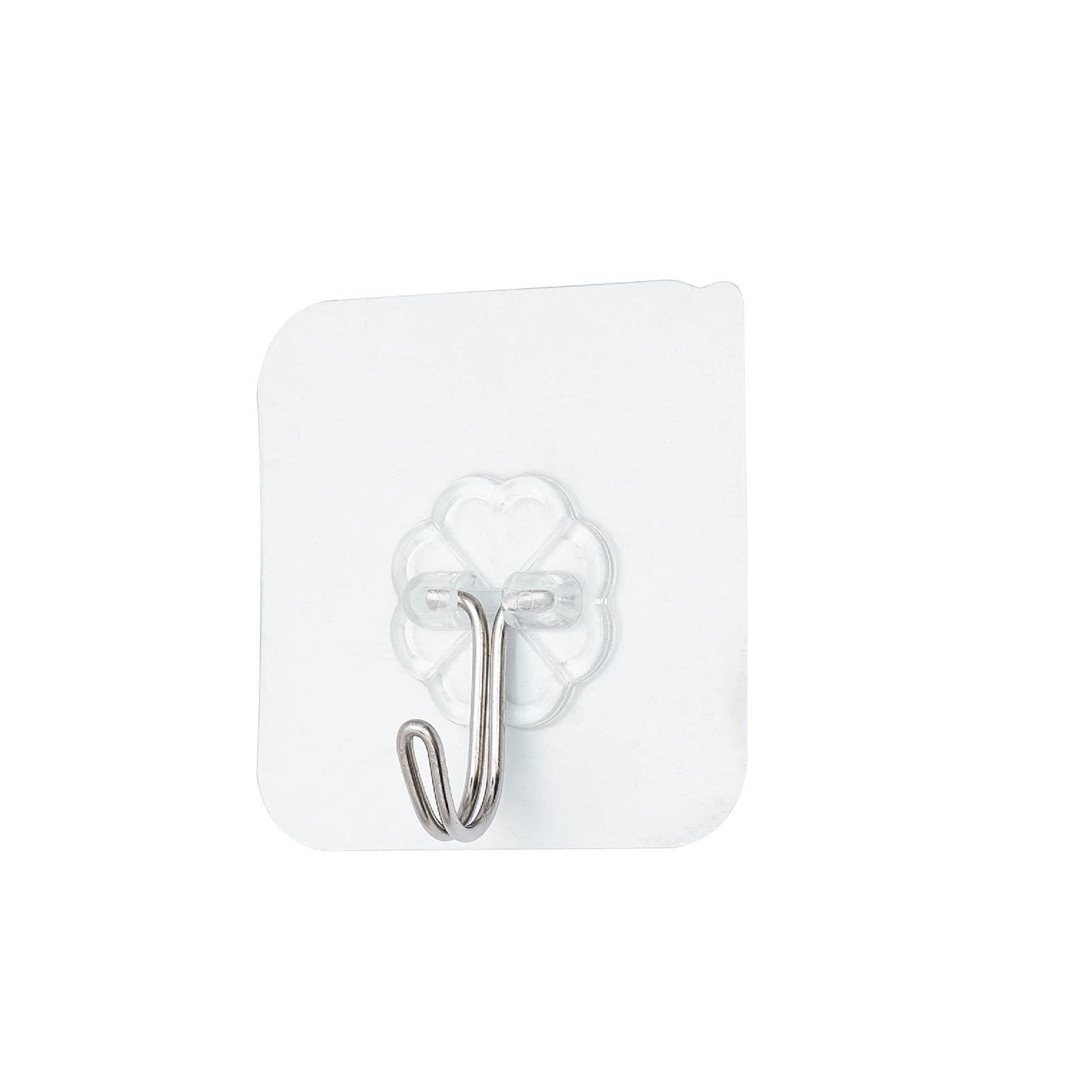 Metal large hook with strong adhesive and no need for drilling holes