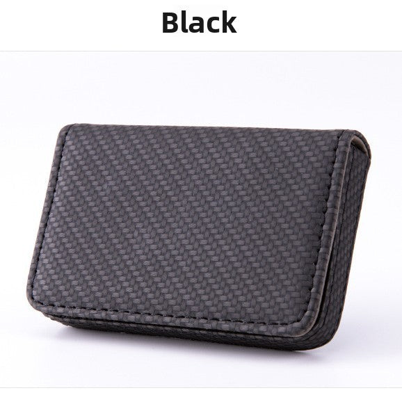 Metal leather business card holder