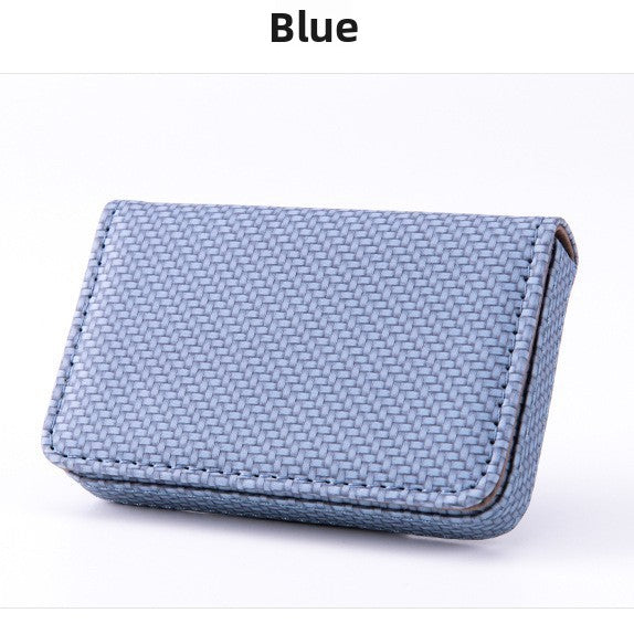 Metal leather business card holder