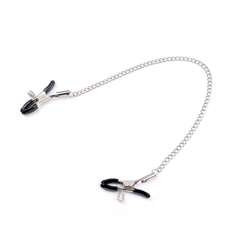 Metal Nipple Clips with Chain and Bells