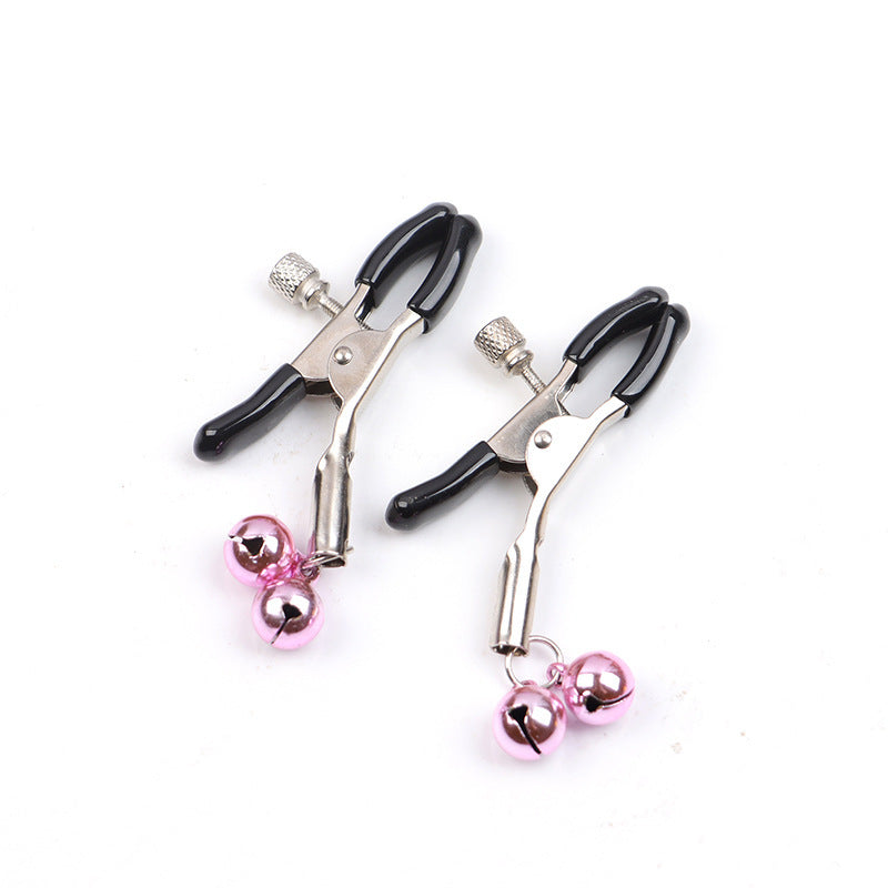 Metal Nipple Clips with Chain and Bells