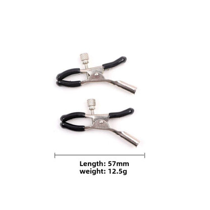 Metal Nipple Clips with Chain and Bells