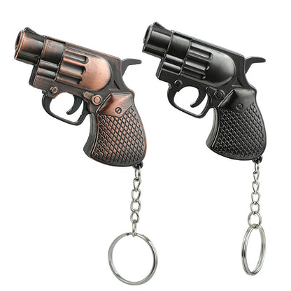 Metal Pistol Lighter with Keychain