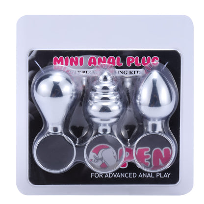 Metal pull ring anal plug