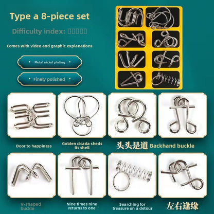 Metal Puzzle Lock Set Educational Toys