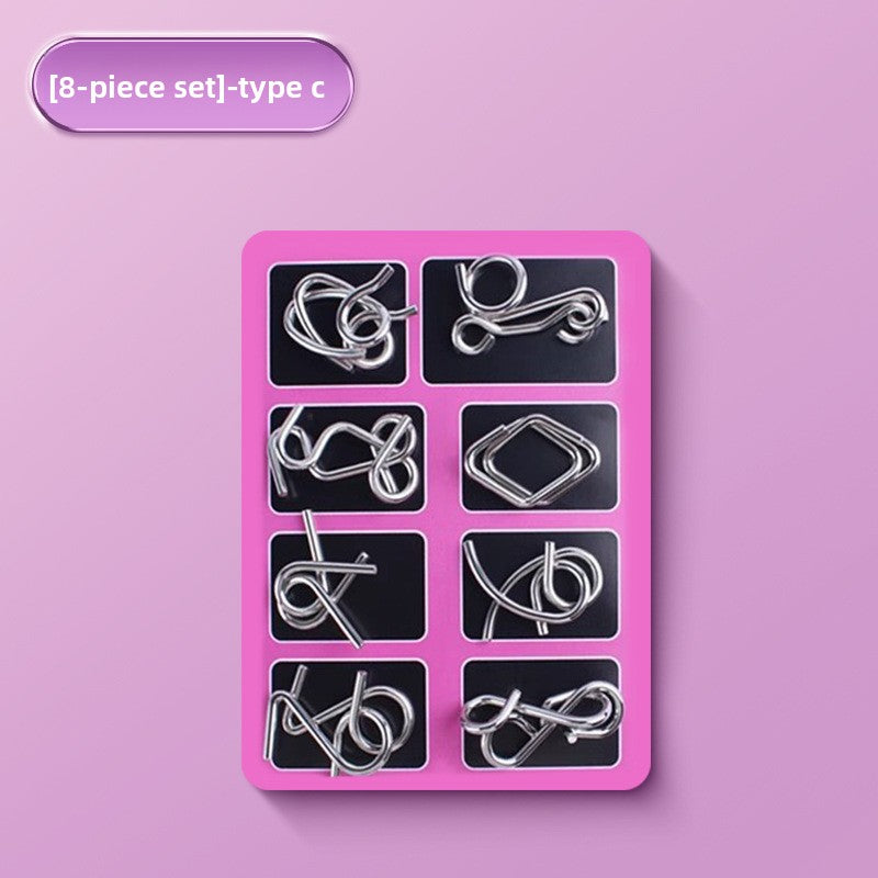 Metal Puzzle Lock Set Educational Toys