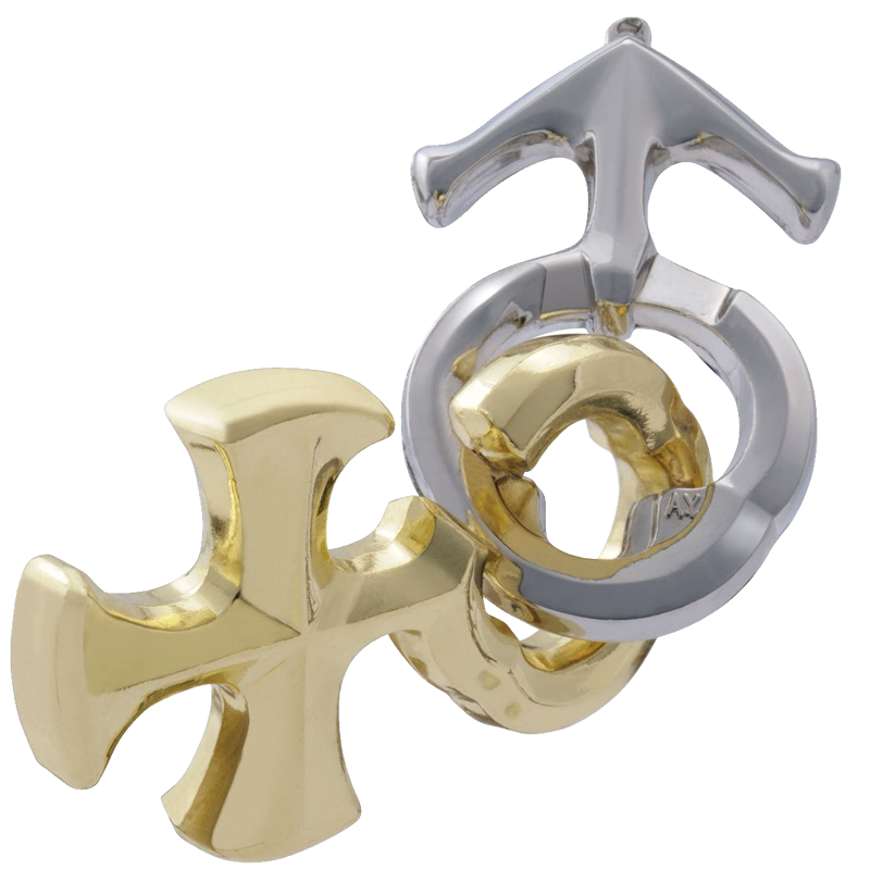 Metal Puzzle Unlocking Game