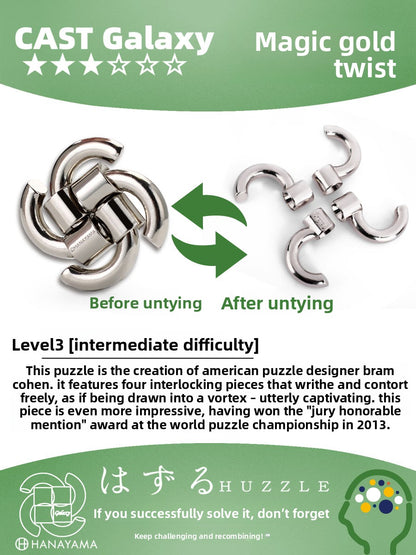 Metal Puzzle Unlocking Game