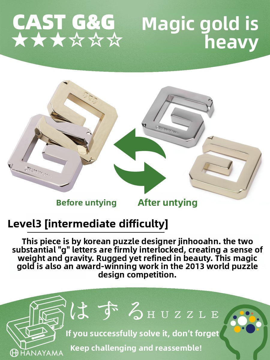 Metal Puzzle Unlocking Game