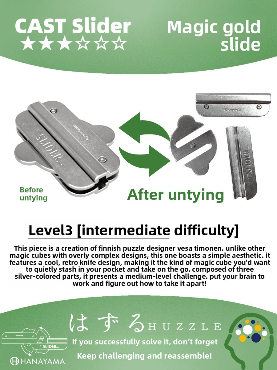 Metal Puzzle Unlocking Game
