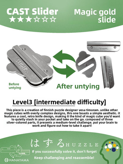 Metal Puzzle Unlocking Game