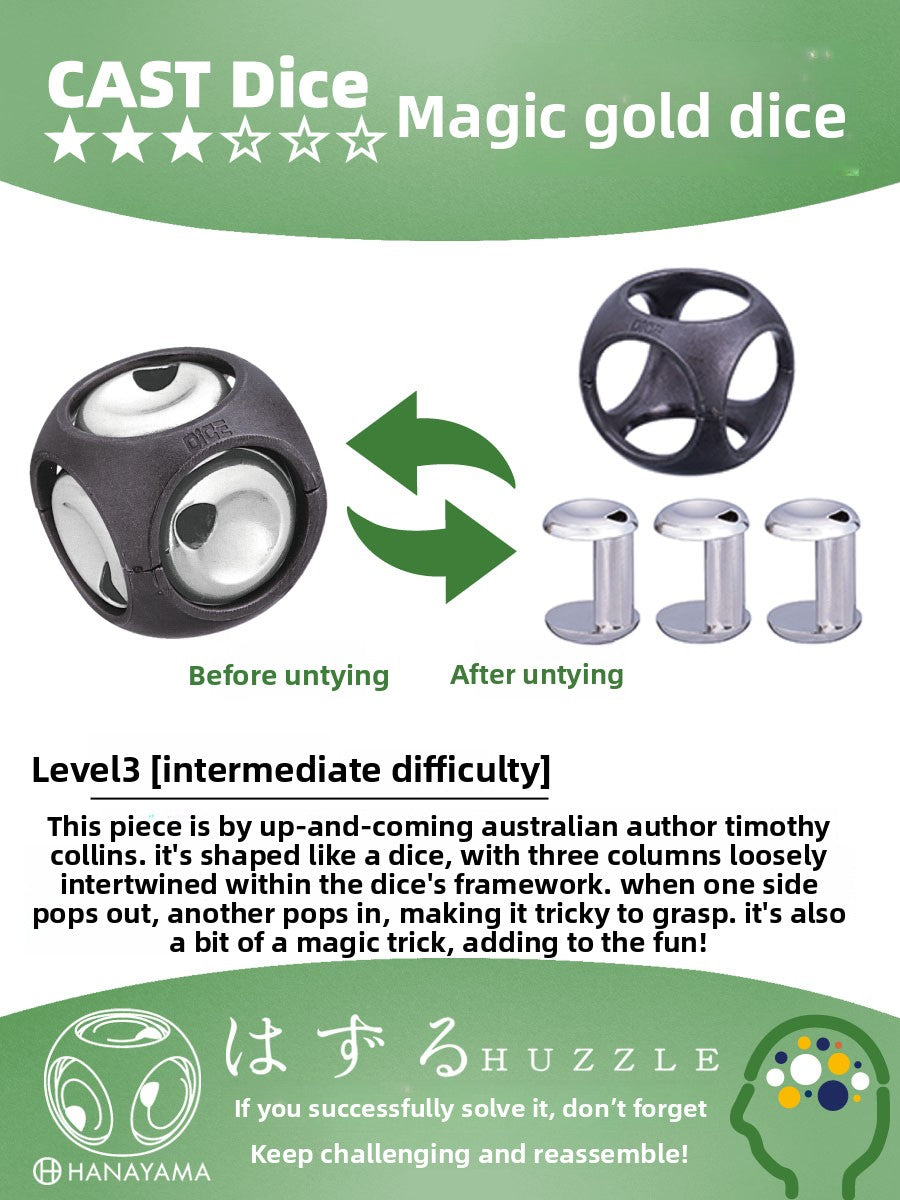 Metal Puzzle Unlocking Game