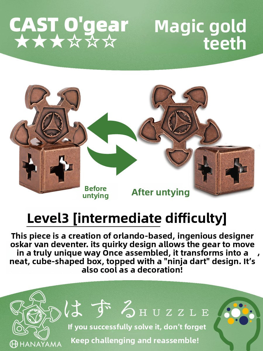 Metal Puzzle Unlocking Game