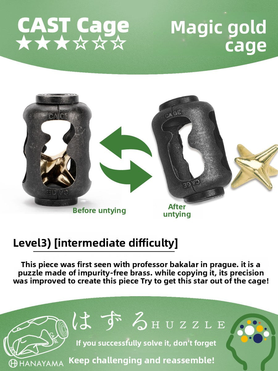Metal Puzzle Unlocking Game