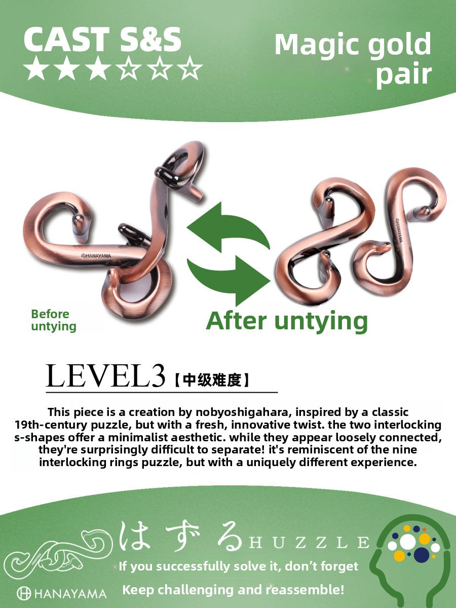 Metal Puzzle Unlocking Game