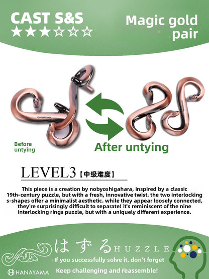 Metal Puzzle Unlocking Game