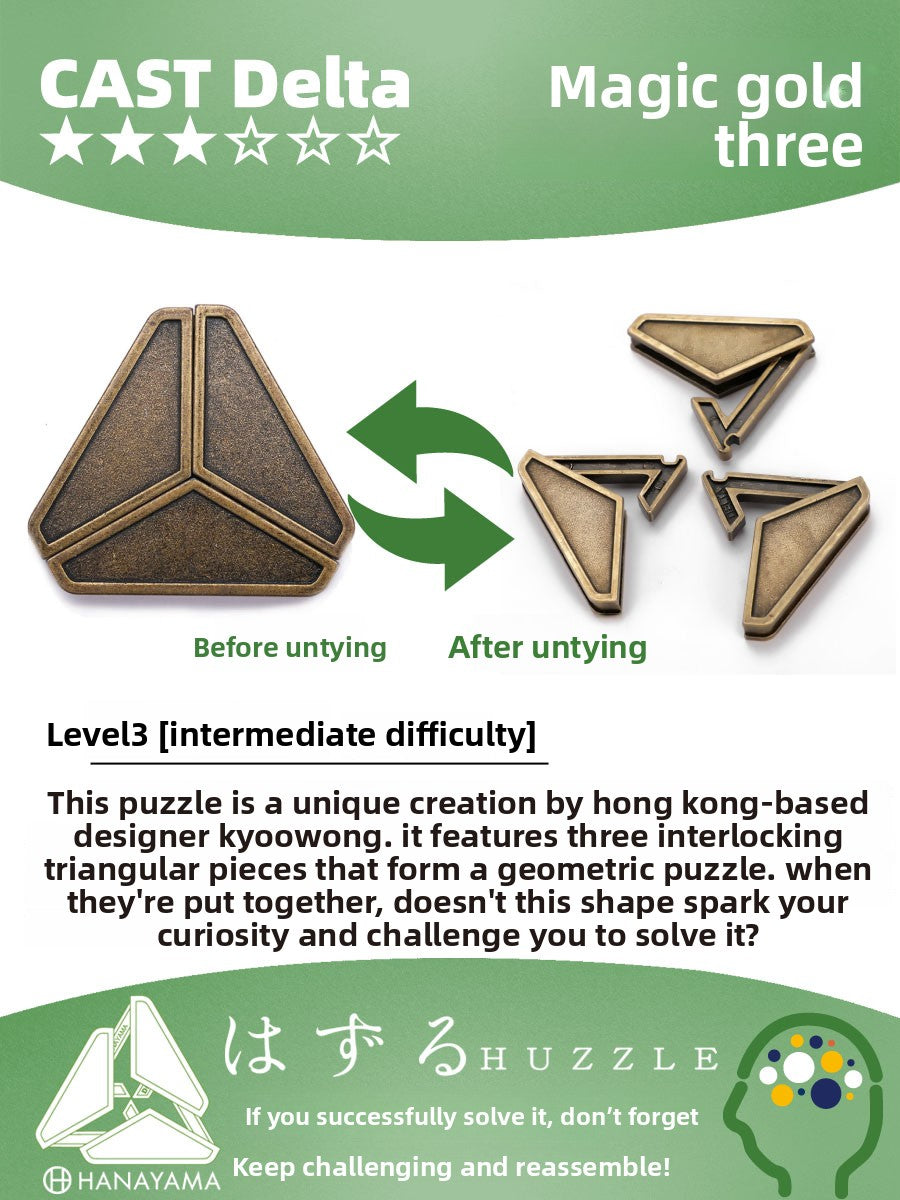 Metal Puzzle Unlocking Game