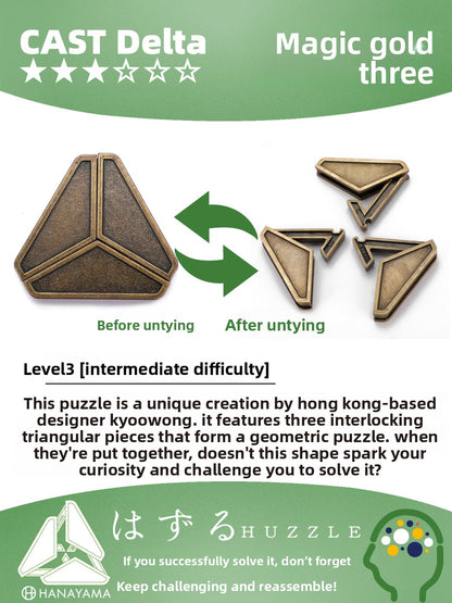 Metal Puzzle Unlocking Game